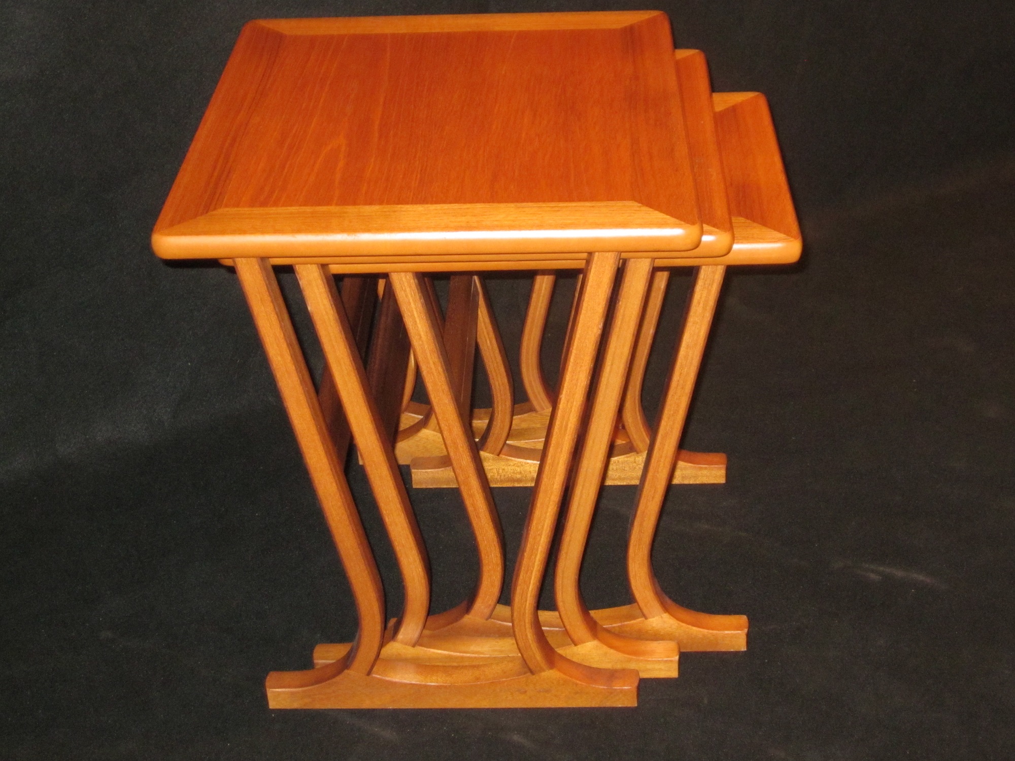 Midcentury Modern Parker Knoll Nesting Tables Set 3 Modernism